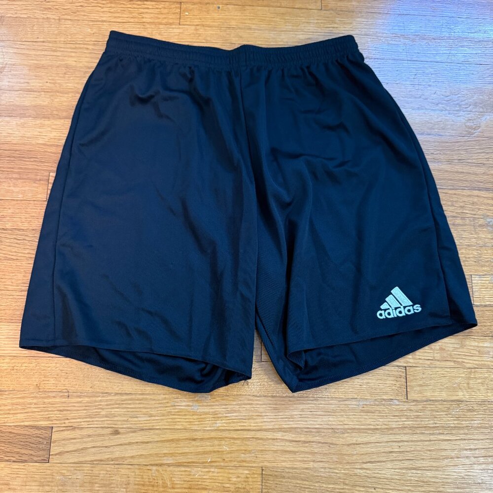Women's Adidas Climalite Parma 16 Soccer Shorts – 2 Pairs (Black/ White, Medium)